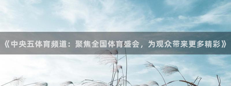 nba直播吧免费：《中央五体育频道：聚焦全国体育盛会，为观众带来更多精彩》
